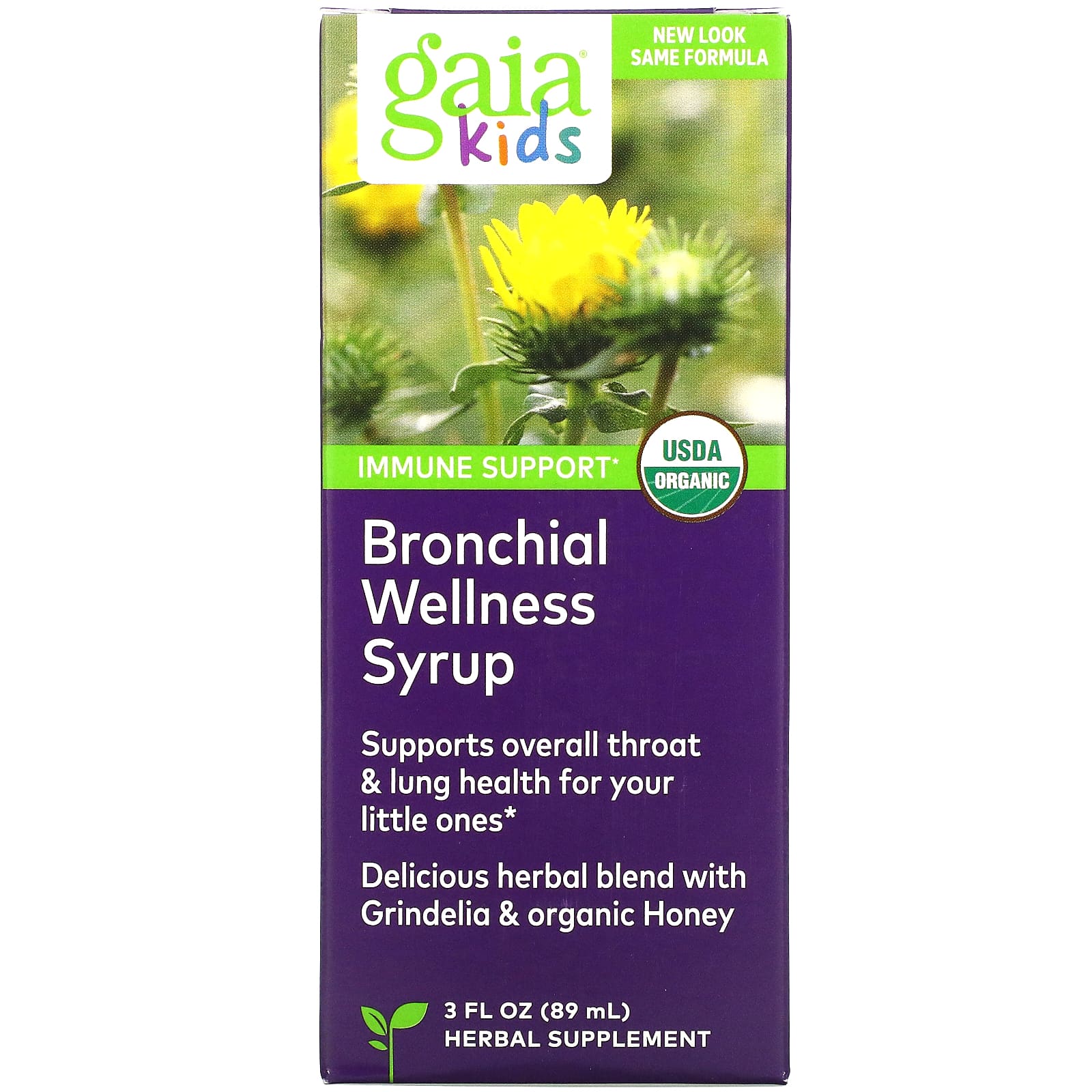 Gaia Herbs, Bronchial Wellness Syrup for Kids, 3 Oz UPC 751063145039 | HiLife Vitamins