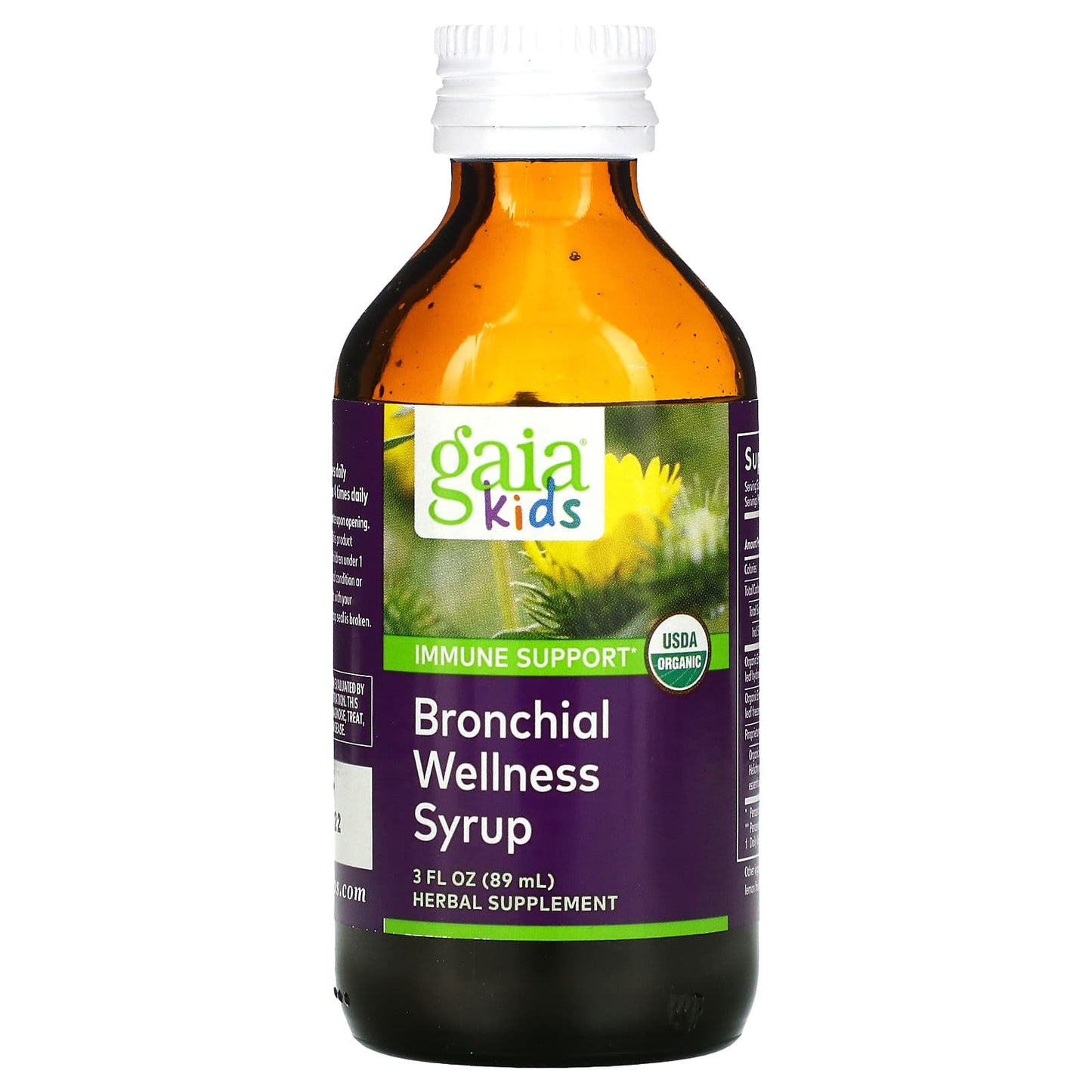 Gaia Herbs, Bronchial Wellness Syrup for Kids, 3 Oz UPC 751063145039 | HiLife Vitamins
