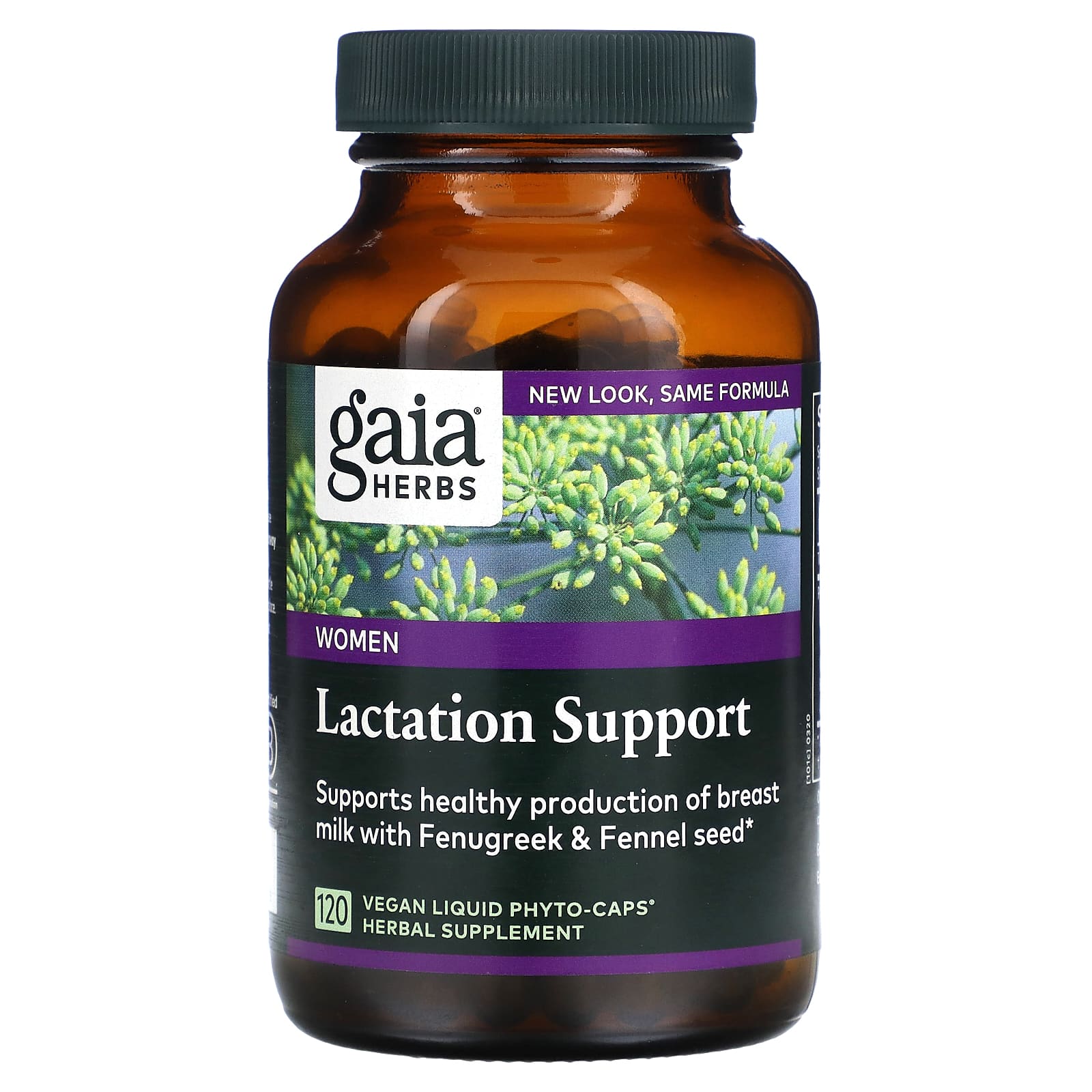 Gaia Herbs, Lactation Support, 120 Vegan Liquid Phyto-Caps UPC 751063145886 | HiLife Vitamins