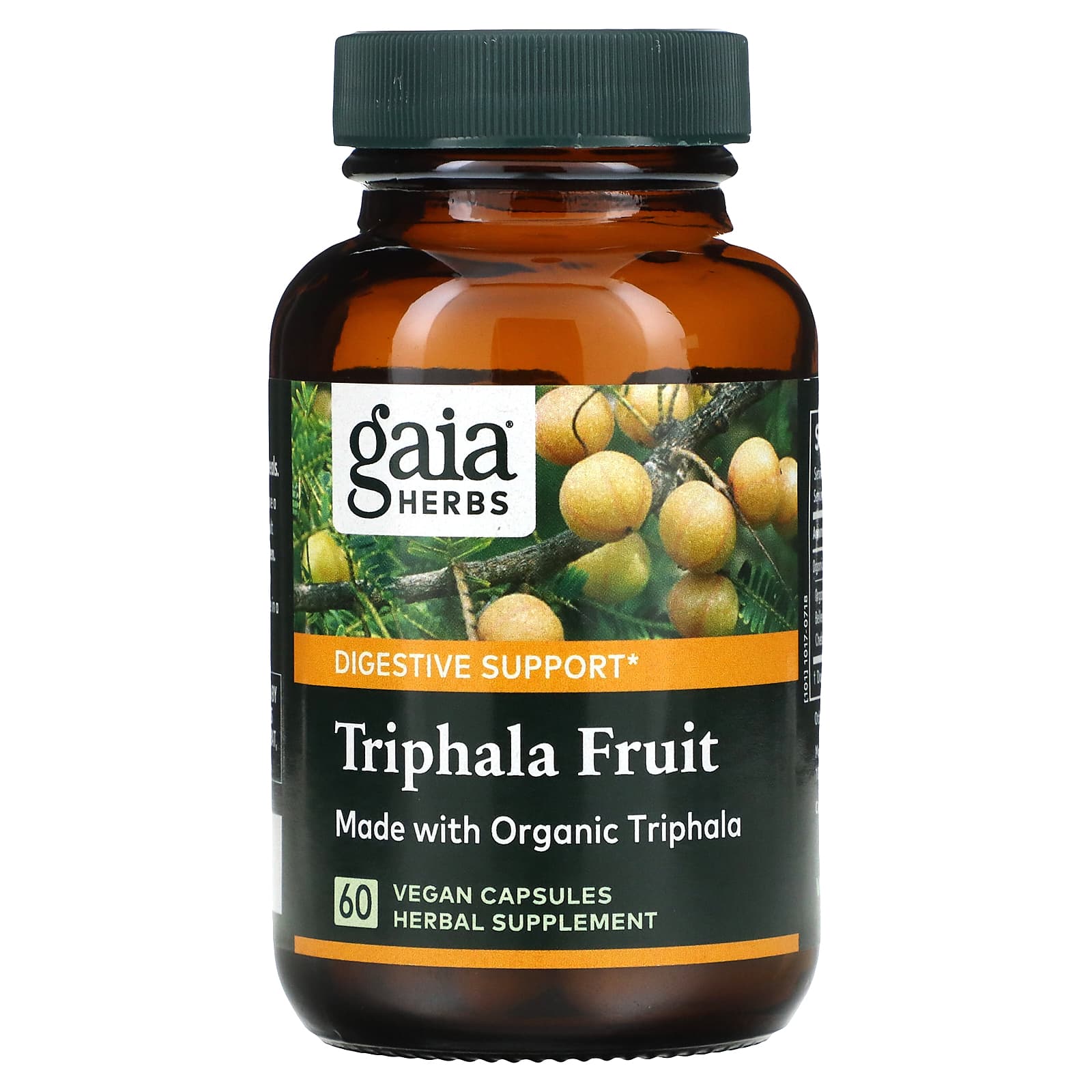 Gaia Herbs, Triphala Fruit, 60 Vegan Liquid Phyto-Caps UPC 751063145923 | HiLife Vitamins