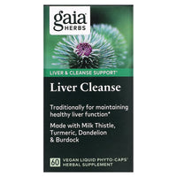 Gaia Herbs, Liver Cleanse, 60 Vegan Liquid Phyto-Caps UPC 751063146029 | HiLife Vitamins