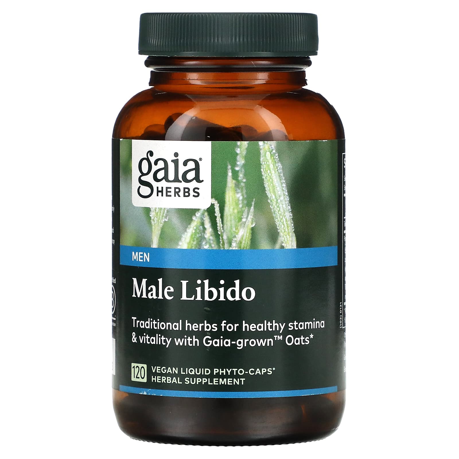 Gaia Herbs, Male Libido, 120 Vegan Liquid Phyto Caps UPC 751063146173 | HiLife Vitamins