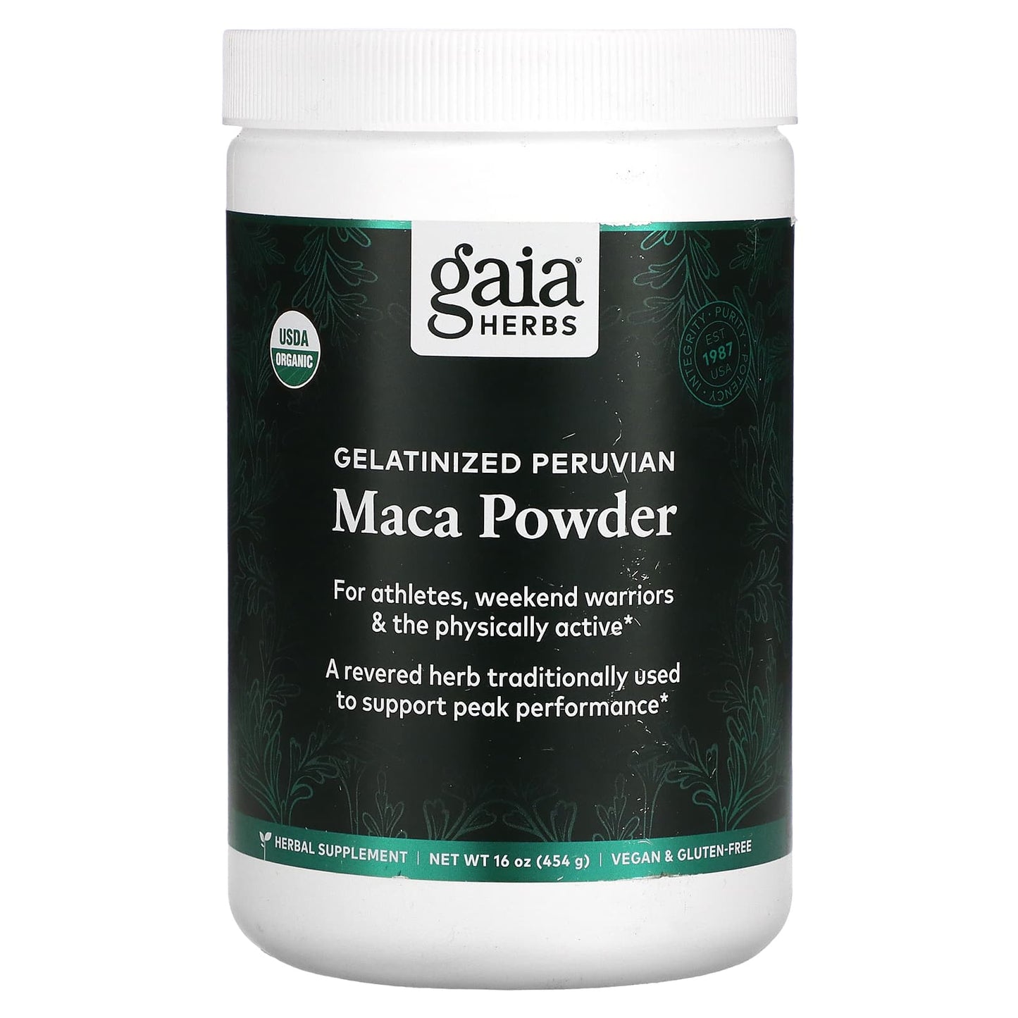 Gaia Herbs, Gelatinized Peruvian Maca Powder, 16 Oz Liquid UPC 751063146326 | HiLife Vitamins