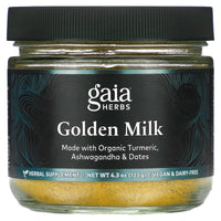Gaia Herbs, Golden Milk, 3.7 Oz UPC 751063149273 | HiLife Vitamins