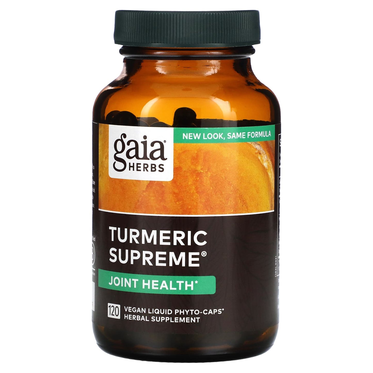 Gaia Herbs, Turmeric Supreme, 120 Vegan Liquid Phyto-Caps UPC 751063150279 | HiLife Vitamins