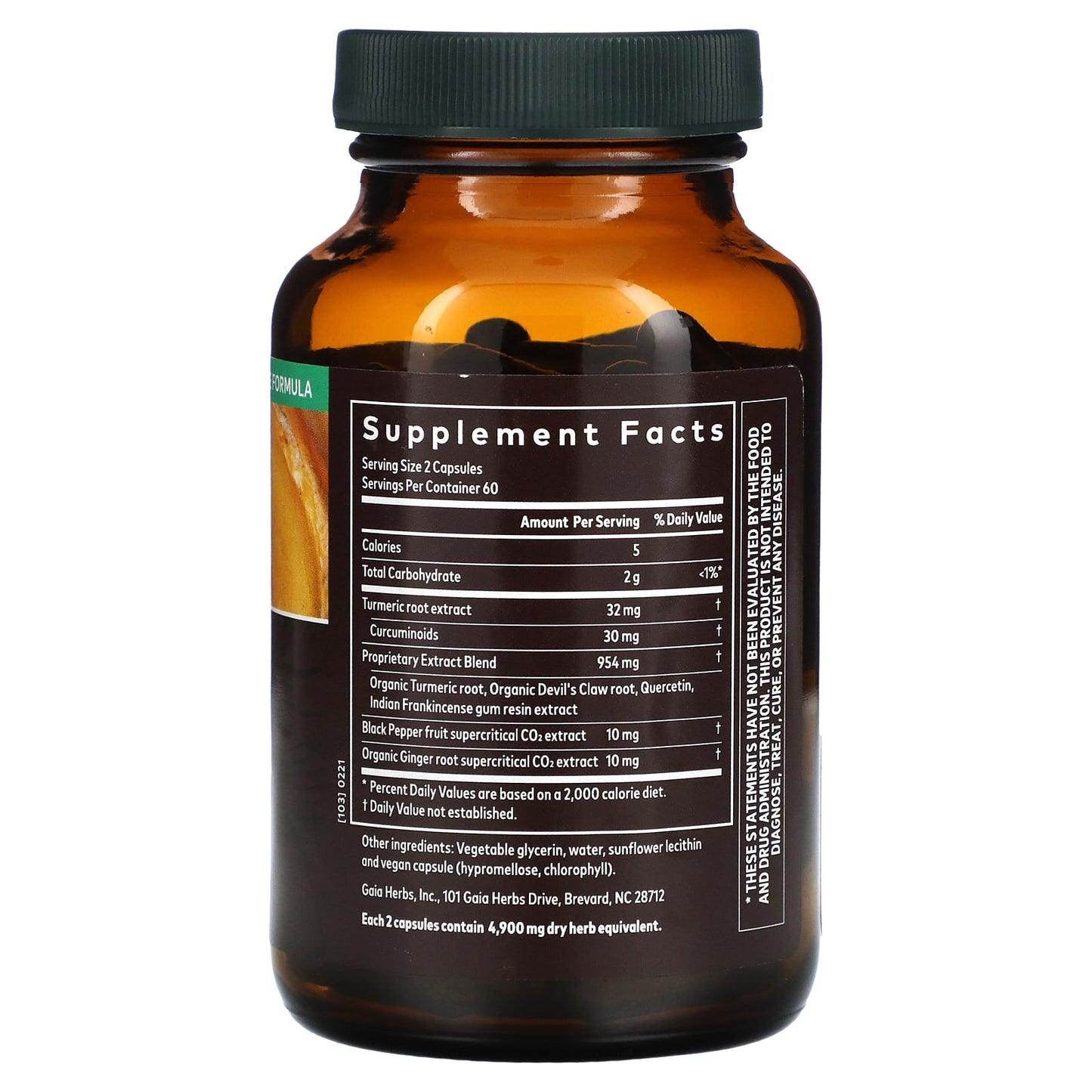 Gaia Herbs, Turmeric Supreme, 120 Vegan Liquid Phyto-Caps UPC 751063150279 | HiLife Vitamins
