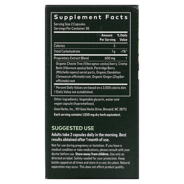 Gaia Herbs, Fertility Support for Women, 60 Vegan Liquid Phyto-Caps UPC 751063150880 | HiLife Vitamins