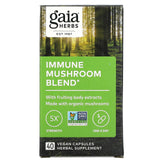 Gaia Herbs, Immune Mushroom Blend, 40 Vegan Capsules - 751063151726 | Hilife Vitamins
