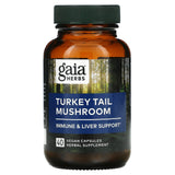 Gaia Herbs, Turkey Tail Mushroom, 40 Vegan Capsules - [product_sku] | HiLife Vitamins