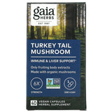 Gaia Herbs, Turkey Tail Mushroom, 40 Vegan Capsules - 751063151771 | Hilife Vitamins