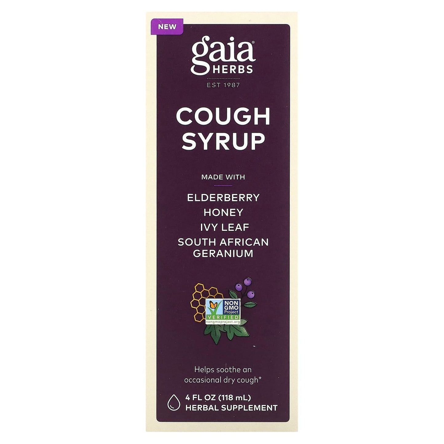 Gaia Herbs, Cough Syrup, 4 Oz Syrup UPC 751063152150 | HiLife Vitamins