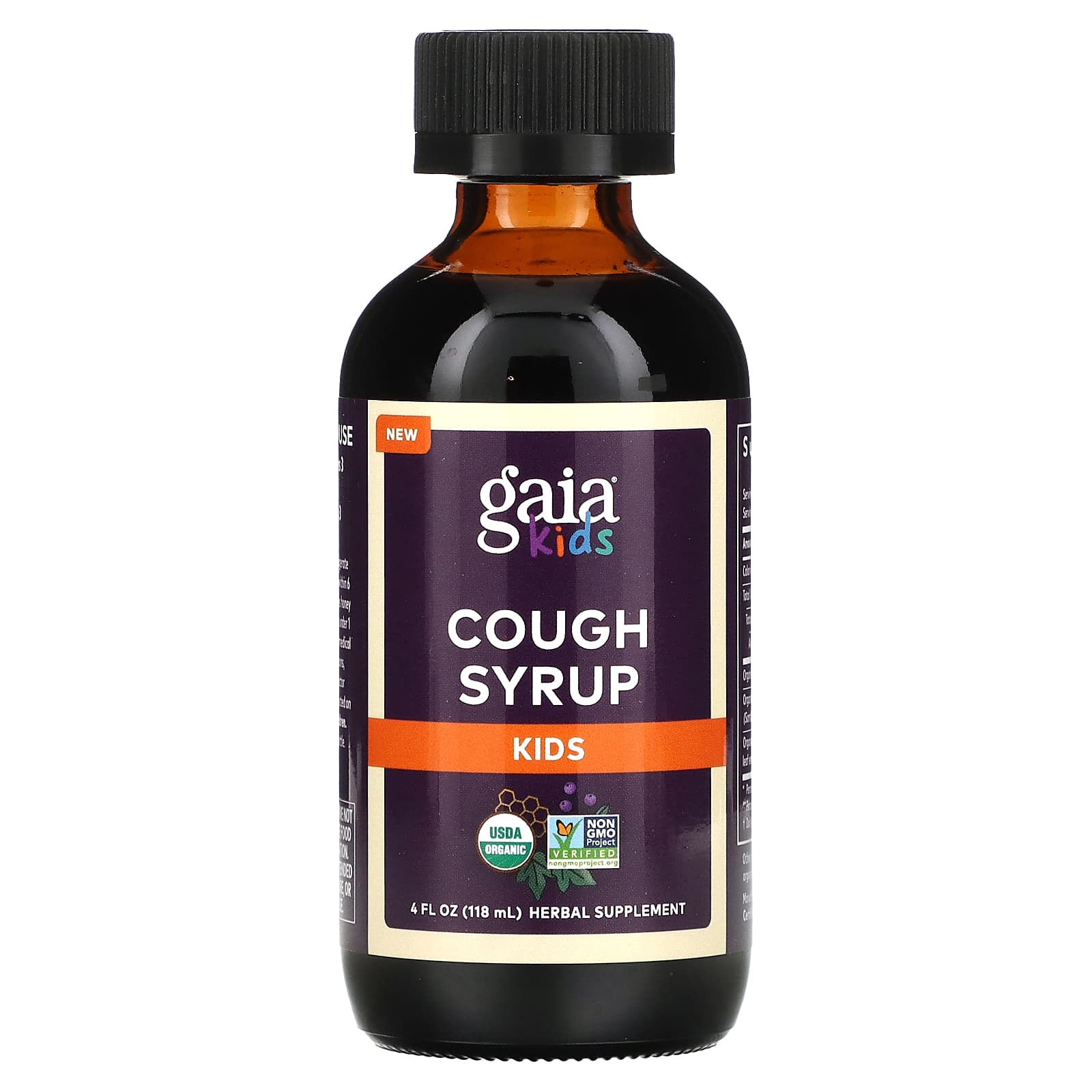 Gaia Herbs, Kids, Cough Syrup, 4 Oz Syrup UPC 751063152181 | HiLife Vitamins