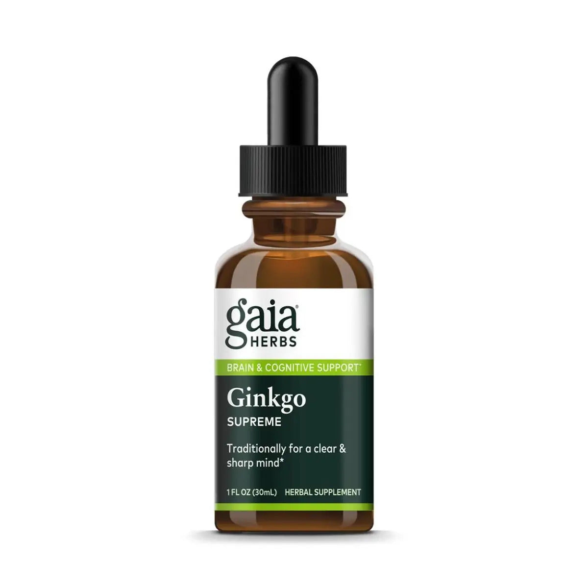 Gaia Herbs, Ginkgo Gotu Kola Supreme, 1 Oz UPC 751063341806 | HiLife Vitamins