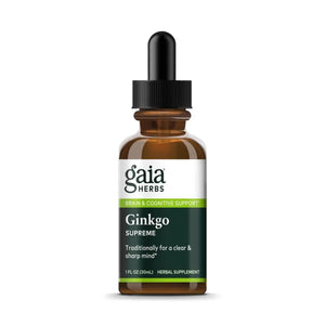 Gaia Herbs, Ginkgo Gotu Kola Supreme, 1 Oz - 751063341806 | Hilife Vitamins