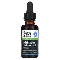 Gaia Herbs, Gaia Herbs, Echinacea Goldenseal Supreme, 1 fl oz Liquid UPC 751063352505 | HiLife Vitamins