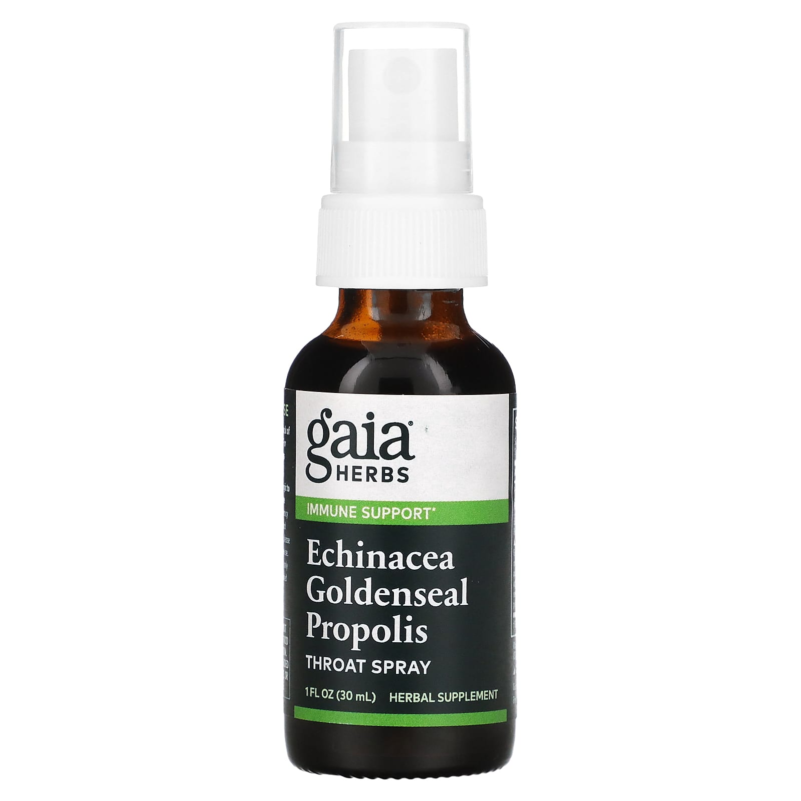 Gaia Herbs, Echinacea Goldenseal Propolis, Throat Spray, 1 Oz UPC 751063361408 | HiLife Vitamins