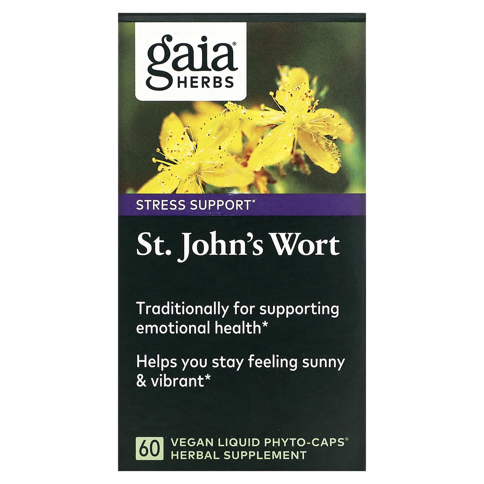 Gaia Herbs, St. Johnswort, 60 Capsules UPC 751063395922 | HiLife Vitamins