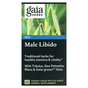 Gaia Herbs, Male Libido, 60 Vegan Liquid Phyto Caps - 751063399104 | Hilife Vitamins