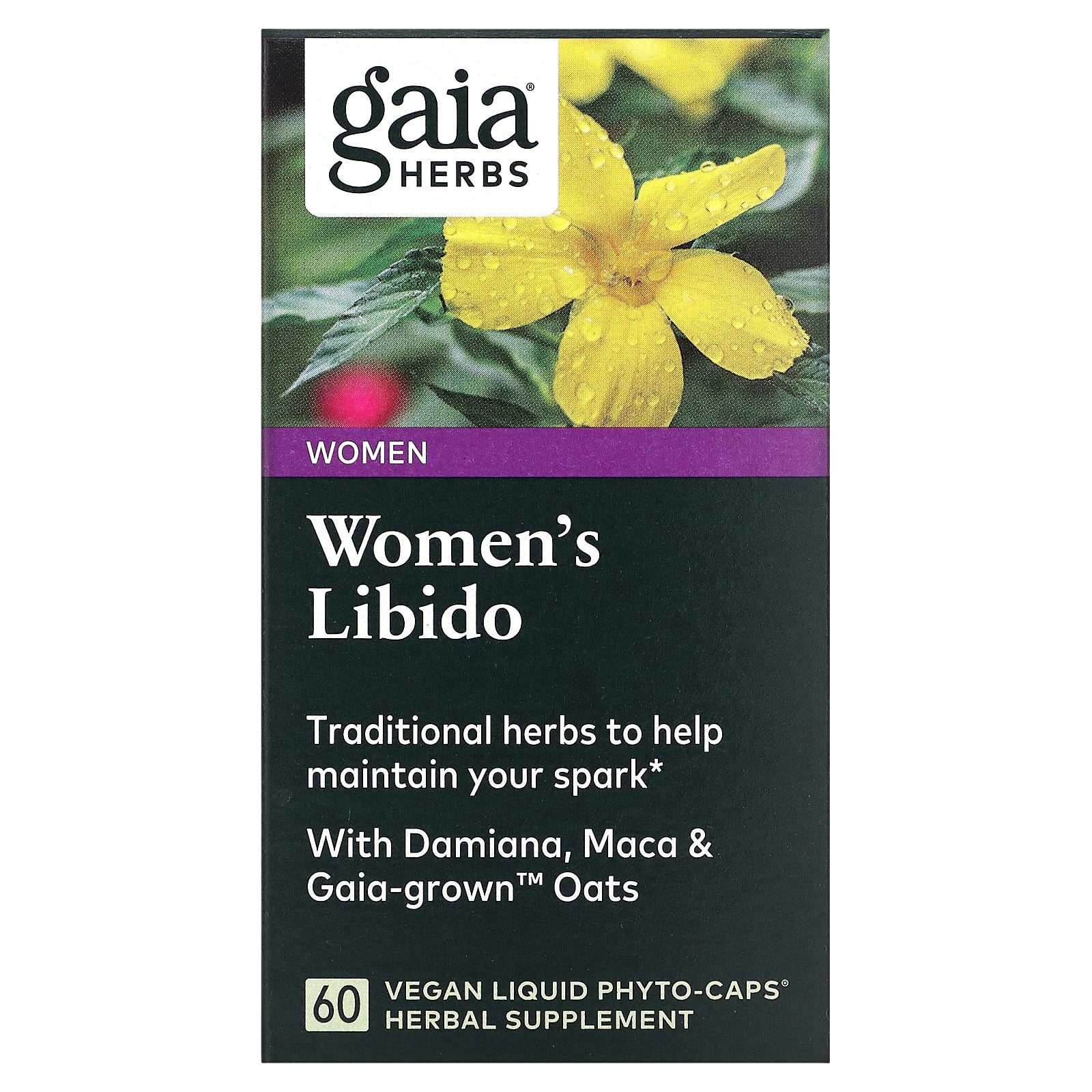 Gaia Herbs, Womens Libido, 60 Capsules UPC 751063399807 | HiLife Vitamins