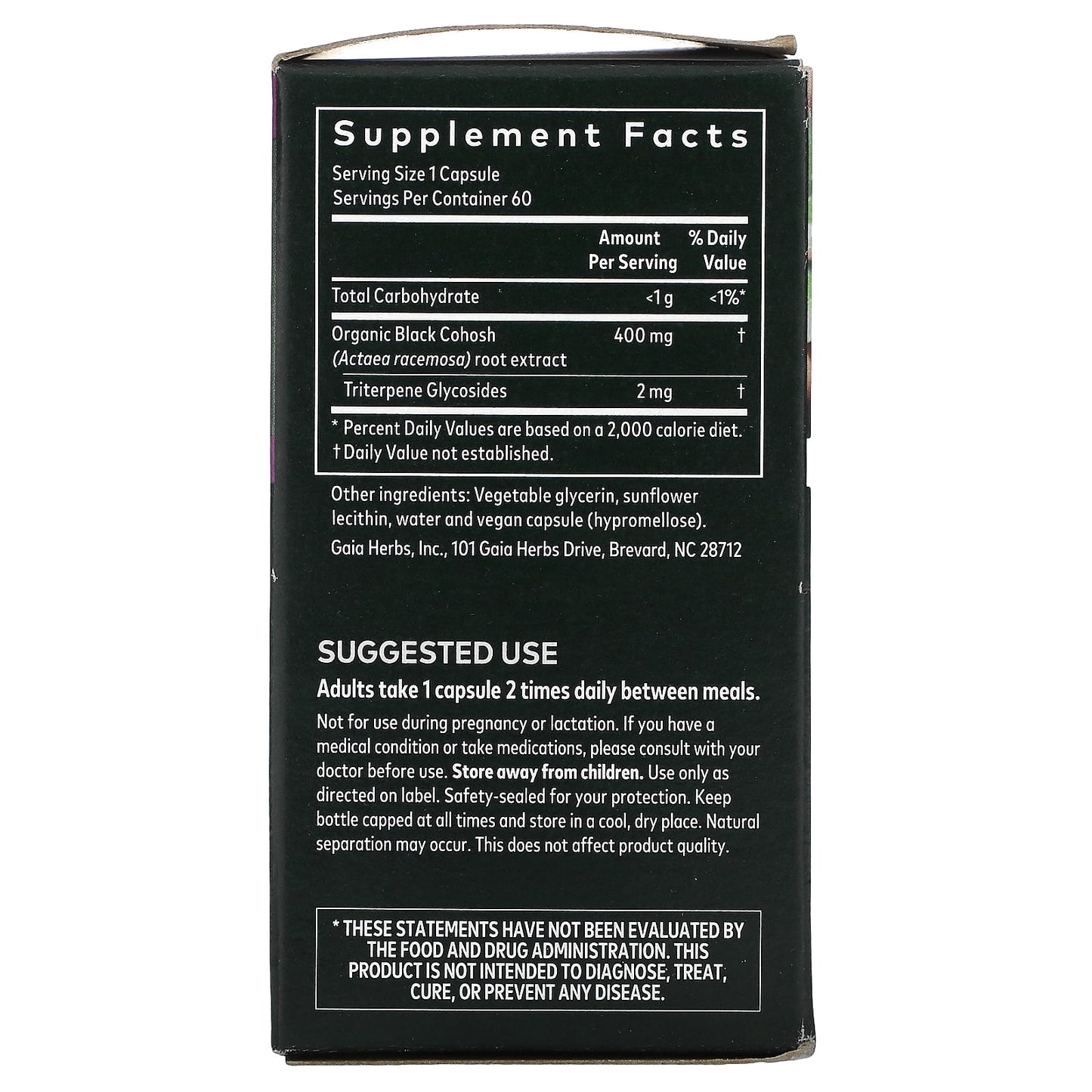 Gaia Herbs, Black Cohosh, 60 Vegan Liquid Phyto-Caps - [product_sku] | HiLife Vitamins