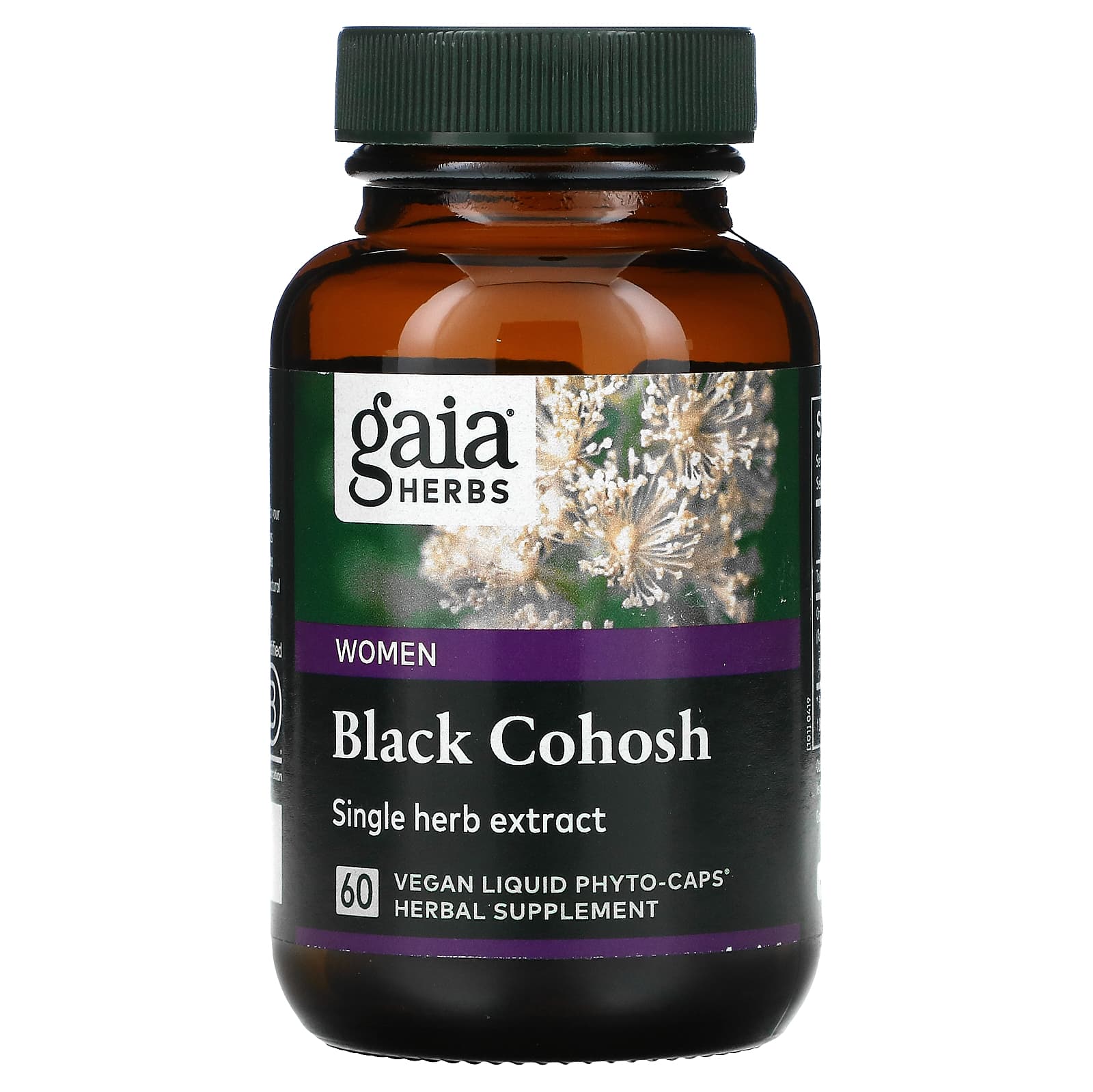 Gaia Herbs, Black Cohosh, 60 Vegan Liquid Phyto-Caps - [product_sku] | HiLife Vitamins