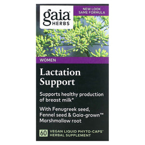 Gaia Herbs, Lactation Support for Women, 60 Vegan Liquid Phyto-Caps - 751063402200 | Hilife Vitamins