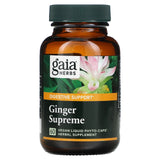 Gaia Herbs, Ginger Supreme, 60 Vegan Liquid Phyto-Caps - [product_sku] | HiLife Vitamins
