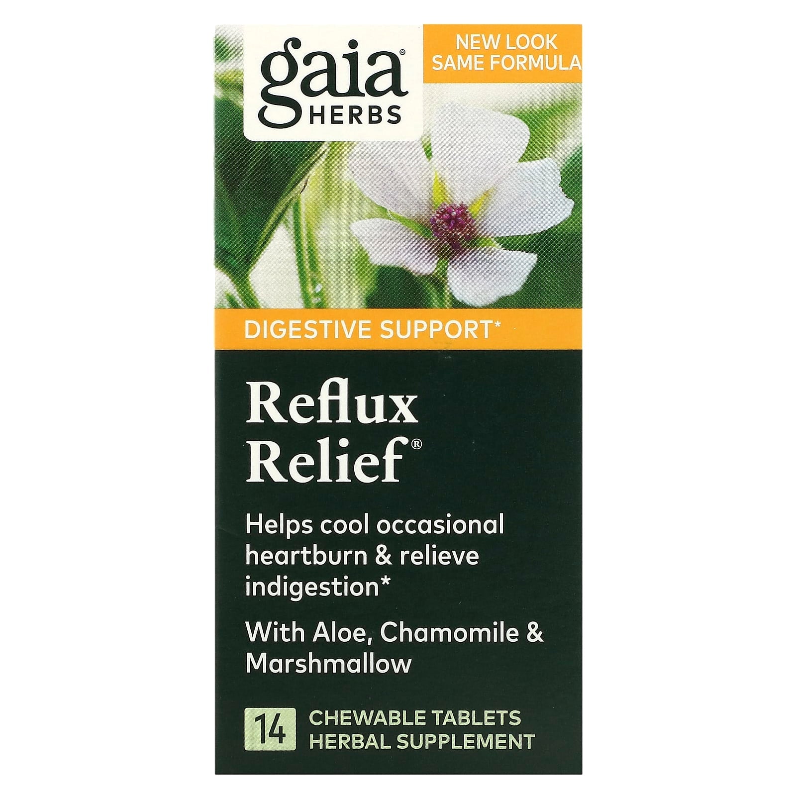 Gaia Herbs, Reflux Relief, 24 Tablets UPC 751063996174 | HiLife Vitamins
