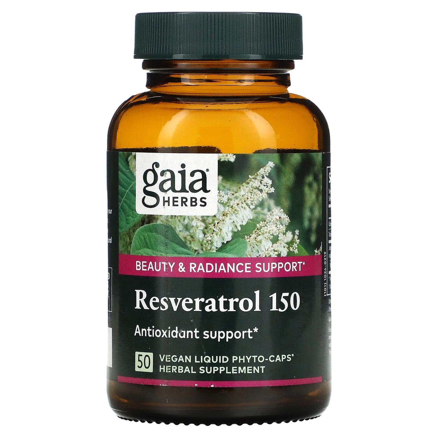 Gaia Herbs, Resveratrol 150, 50 Vegan Liquid Phyto-Caps UPC 751063996648 | HiLife Vitamins