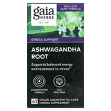 Gaia Herbs, Ashwagandha Root, 60 Capsules - 751063997522 | Hilife Vitamins