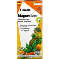Gaia Herbs, Floradix, Magnesium, Liquid Herbal and Mineral Supplement, 8.5 Oz Liquid Extract UPC 850026260076 | HiLife Vitamins
