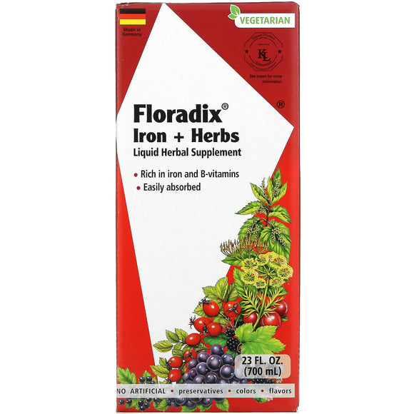 Gaia Herbs, Floradix, Iron + Herbs, 23 Fl Oz - 850026260113 | Hilife Vitamins