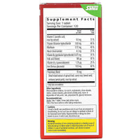 Gaia Herbs, Floradix, Iron Tablets, 120 Tablets UPC 850026260182 | HiLife Vitamins