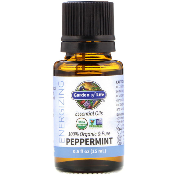 Garden Of Life, Organic Essential Oil - Peppermint, .5 Oz - 658010122948 | Hilife Vitamins