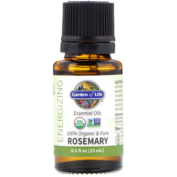 Garden Of Life, Organic Essential Oil - Rosemary, .5 Oz - 658010123006 | Hilife Vitamins