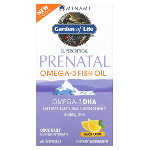 Garden Of Life, Minami Prenatal Lemon, 60 Softgels - 5425018610044 | Hilife Vitamins