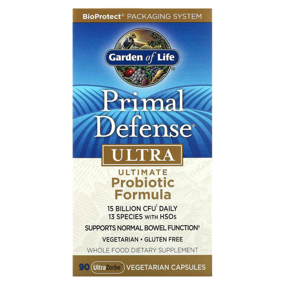 Garden Of Life, Primal Defense Ultra, 90 Vegetarian Capsules - 658010112352 | Hilife Vitamins
