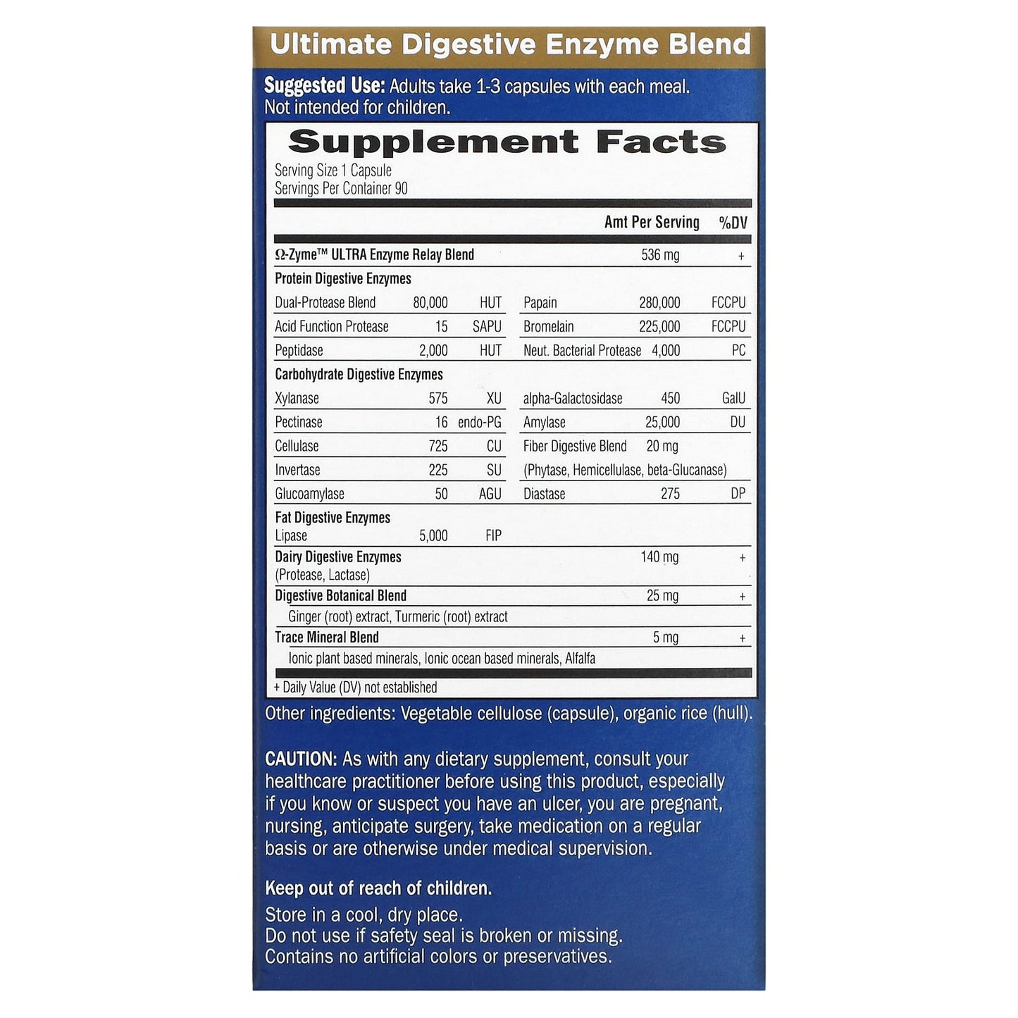 Garden Of Life, Zyme ULTRA, 90 Vegetarian Capsules - [product_sku] | HiLife Vitamins