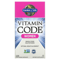 Garden of Life, Vitamin Code - Women's Multi, 120 Vegetarian Capsules UPC 658010113663 | HiLife Vitamins