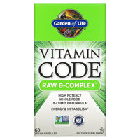 Garden Of Life, Vitamin Code, RAW B-Complex, 60 Vegan Capsules - 658010113809 | Hilife Vitamins