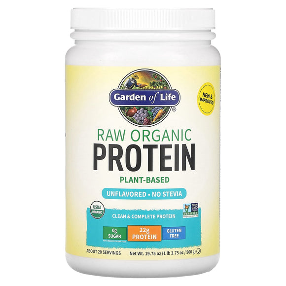 Garden Of Life, Raw Rice Protein unflavored, 20 Oz - 658010114158 | Hilife Vitamins