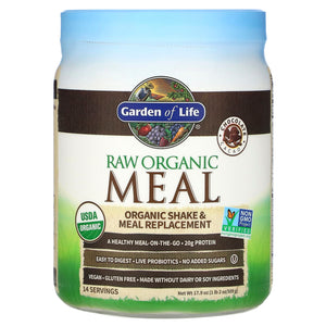 Garden Of Life, Raw Organic Meal Chocolate, 17.9 Oz - 658010116954 | Hilife Vitamins