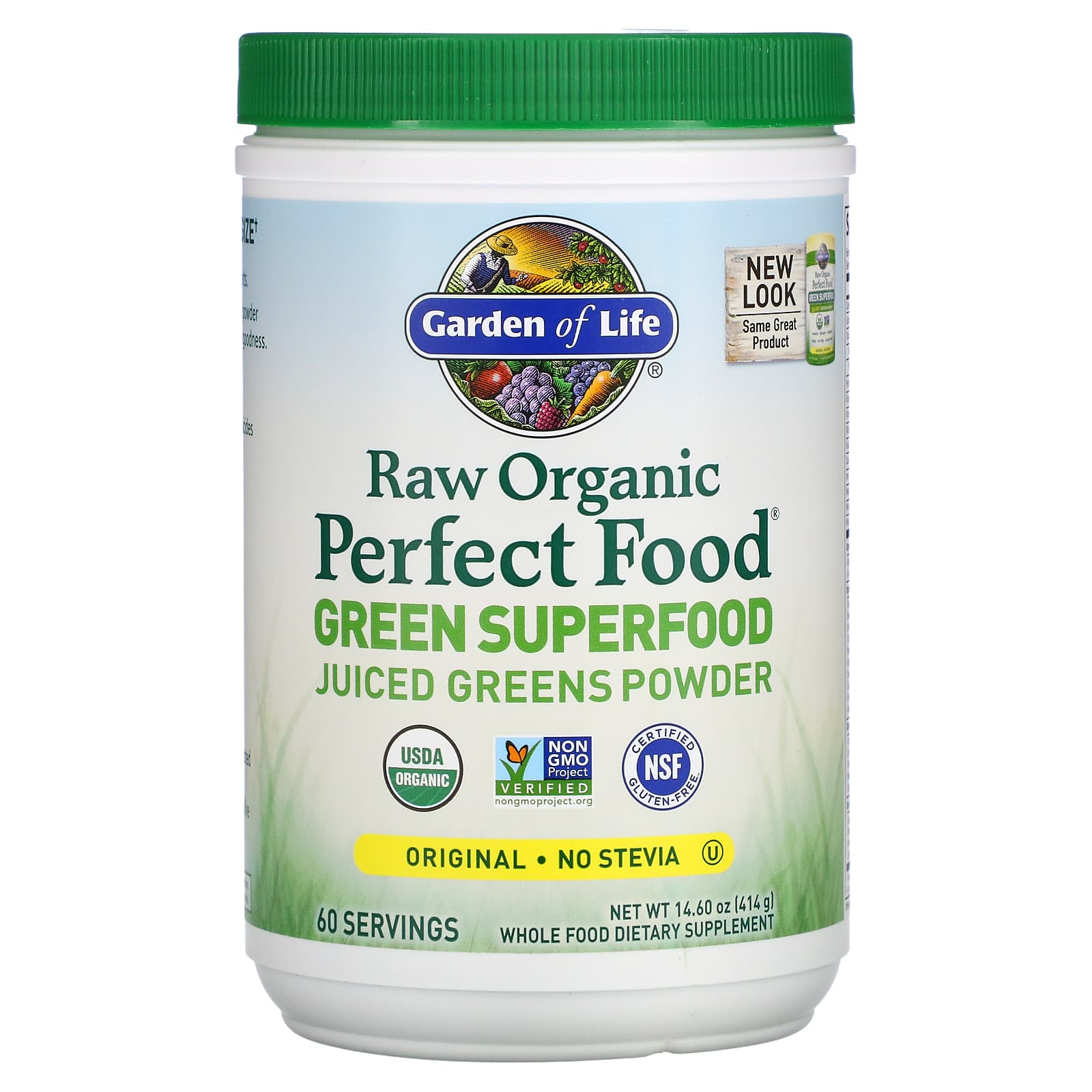 Garden of Life, Perfect Food Raw Organic Powder, 14.6 oz UPC 658010117081 | HiLife Vitamins