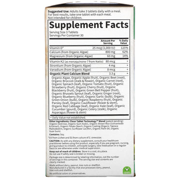 Garden of Life, KIND Organics Organic Calcium, 90 Tablets UPC 658010117609 | HiLife Vitamins