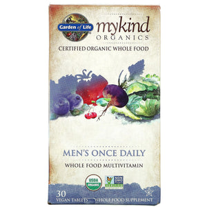 Garden Of Life, KIND Organics Men One-A-Day, 30 Tablets - 658010117661 | Hilife Vitamins