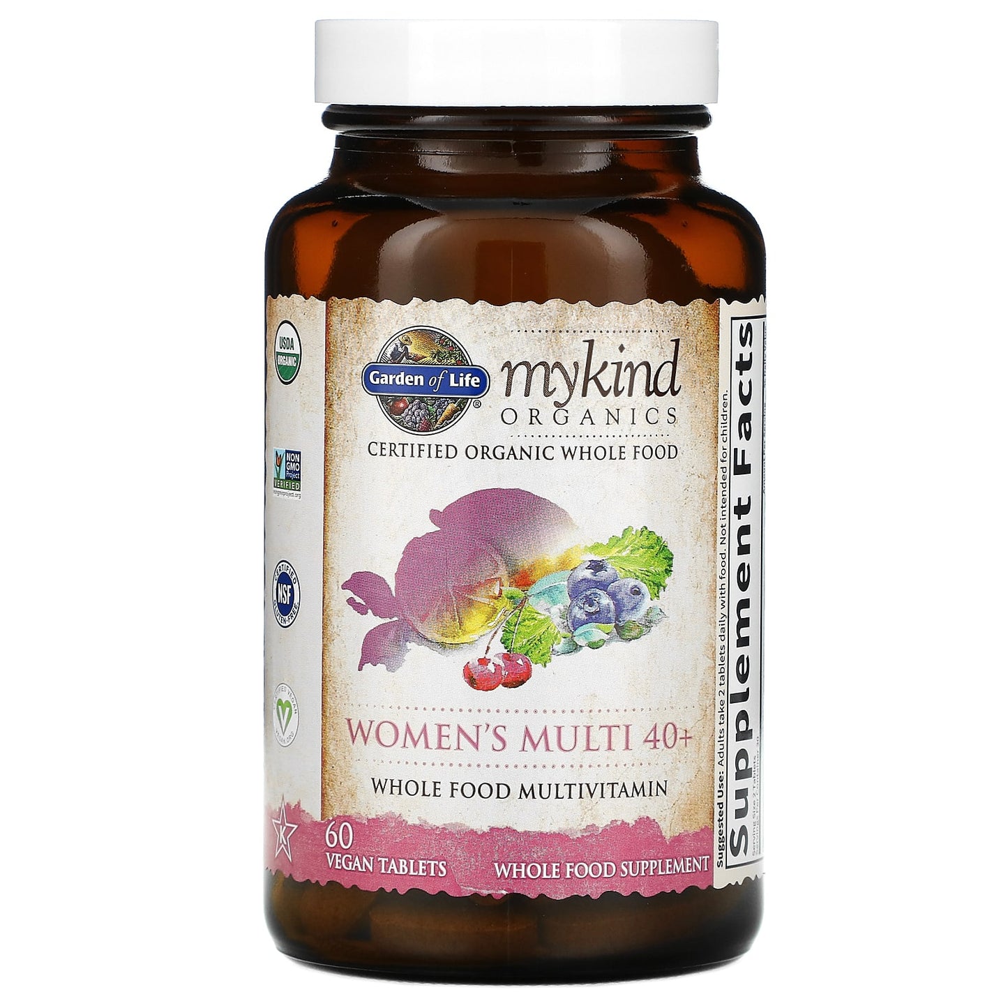 Garden of Life, KIND Organics Women 40+, 60 Tablets UPC 658010117777 | HiLife Vitamins