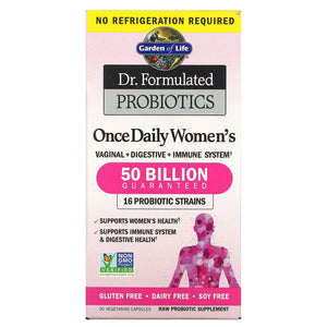 Garden Of Life, Dr. Formulated Probiotics Once Daily Women's, 30 Capsules - 658010118323 | Hilife Vitamins