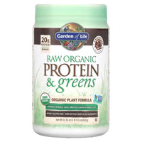 Garden Of Life, Raw Protein & Greens  Chocolate Powder, 21.51 oz - 658010118729 | Hilife Vitamins