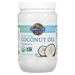 Garden Of Life, Raw Organic Extra Virgin Coconut Oil, 14 Oz - 658010118873 | Hilife Vitamins