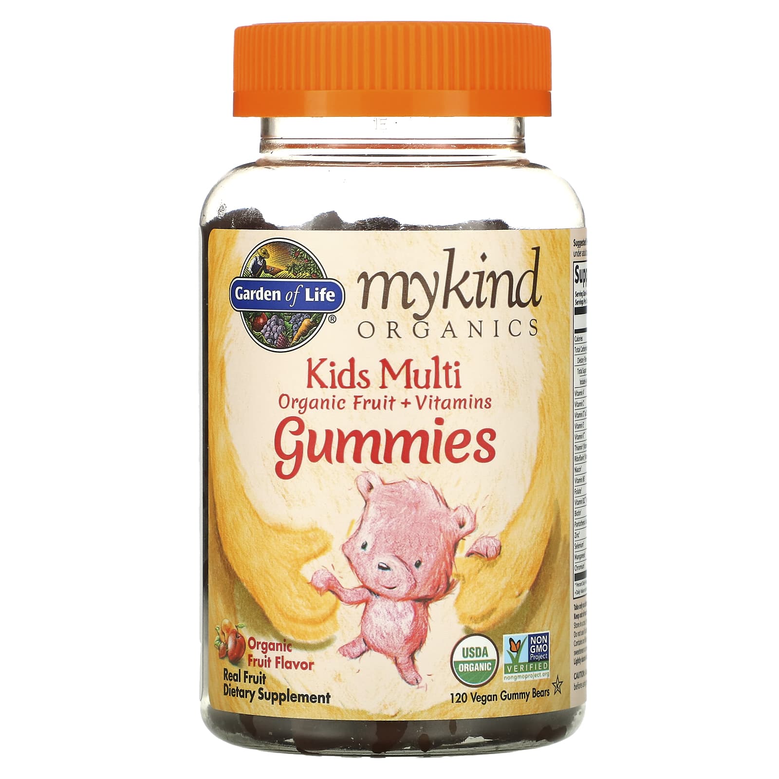 Garden of Life, mykind Organics Kids Multi Fruit gummy, 120 Gummies UPC 658010120272 | HiLife Vitamins